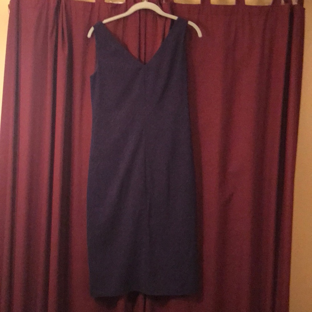Calvin Klein fitted v-neck dress
